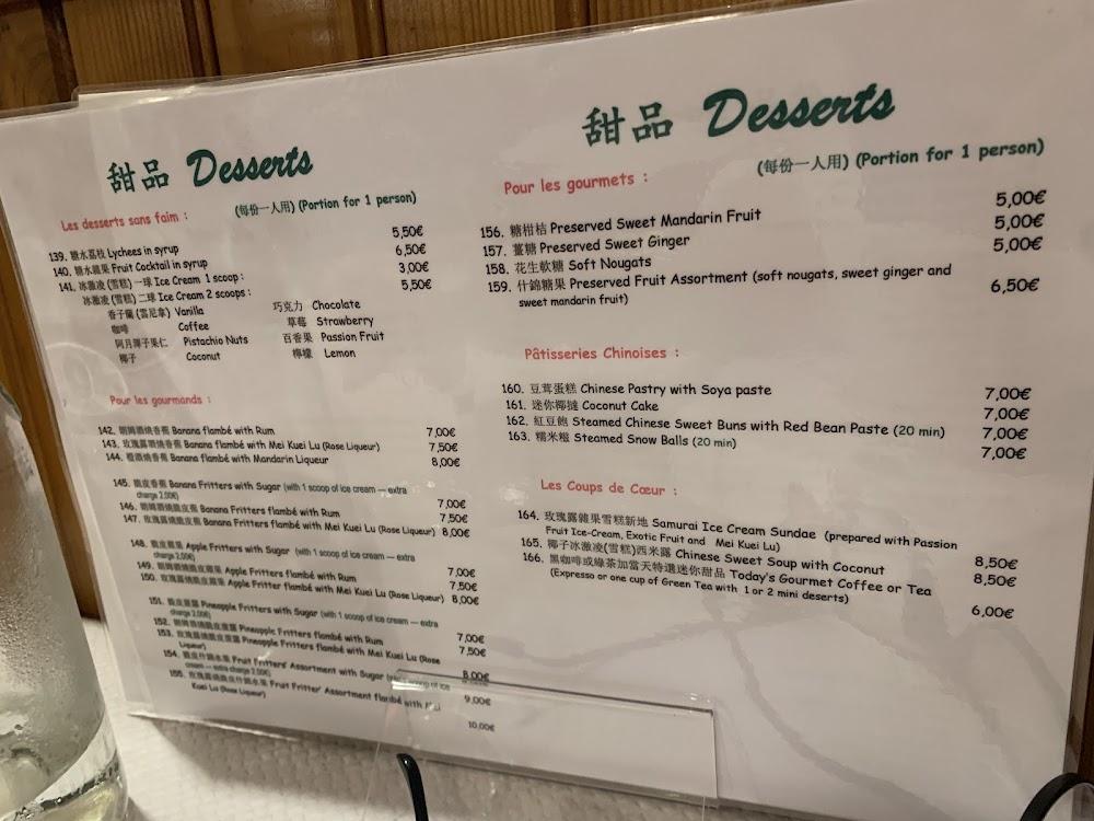 Restaurant Chinois La Jonque - Menu Image 4